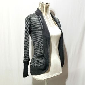Stripped Cardigan With Pockets